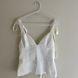 Zara Tie-Up Satin Corset